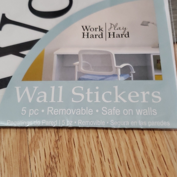 Wall stickers 5pc. Work hard play hard - Picture 3 of 5